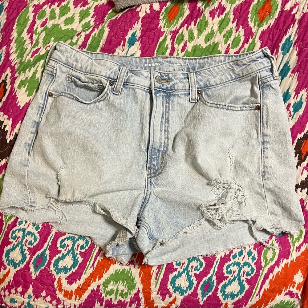Old navy Distressed Light Blue Denim Shorts